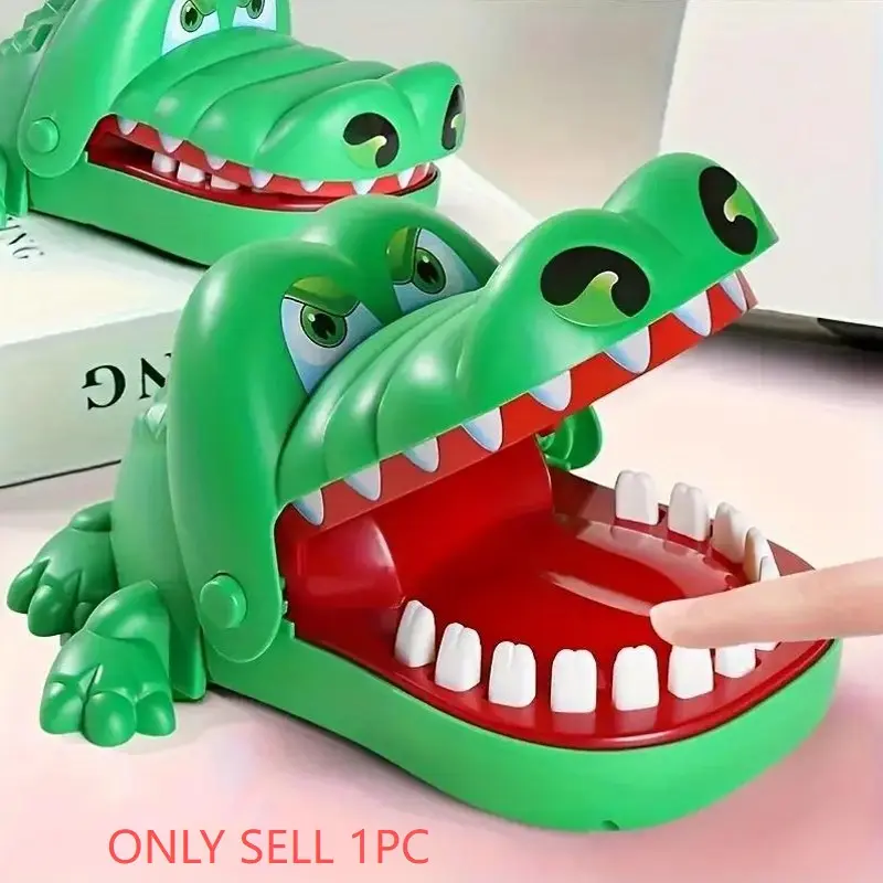 Interactive Crocodile Game Toy Box Set, Prank Prop, Prank Gag Gift, Party Gift, Group Entertainment, Birthday Present, Christmas Gift, Family Game, Travel Game, Pocket Game, Interactive Gameplay, Compact And Portable, Animals