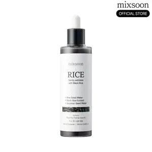 [mixsoon] Black Rice Peeling Ampoule 100ml – Gentle Exfoliating Serum with Black Rice Extract for Smooth, Clear & Radiant Glass Skin