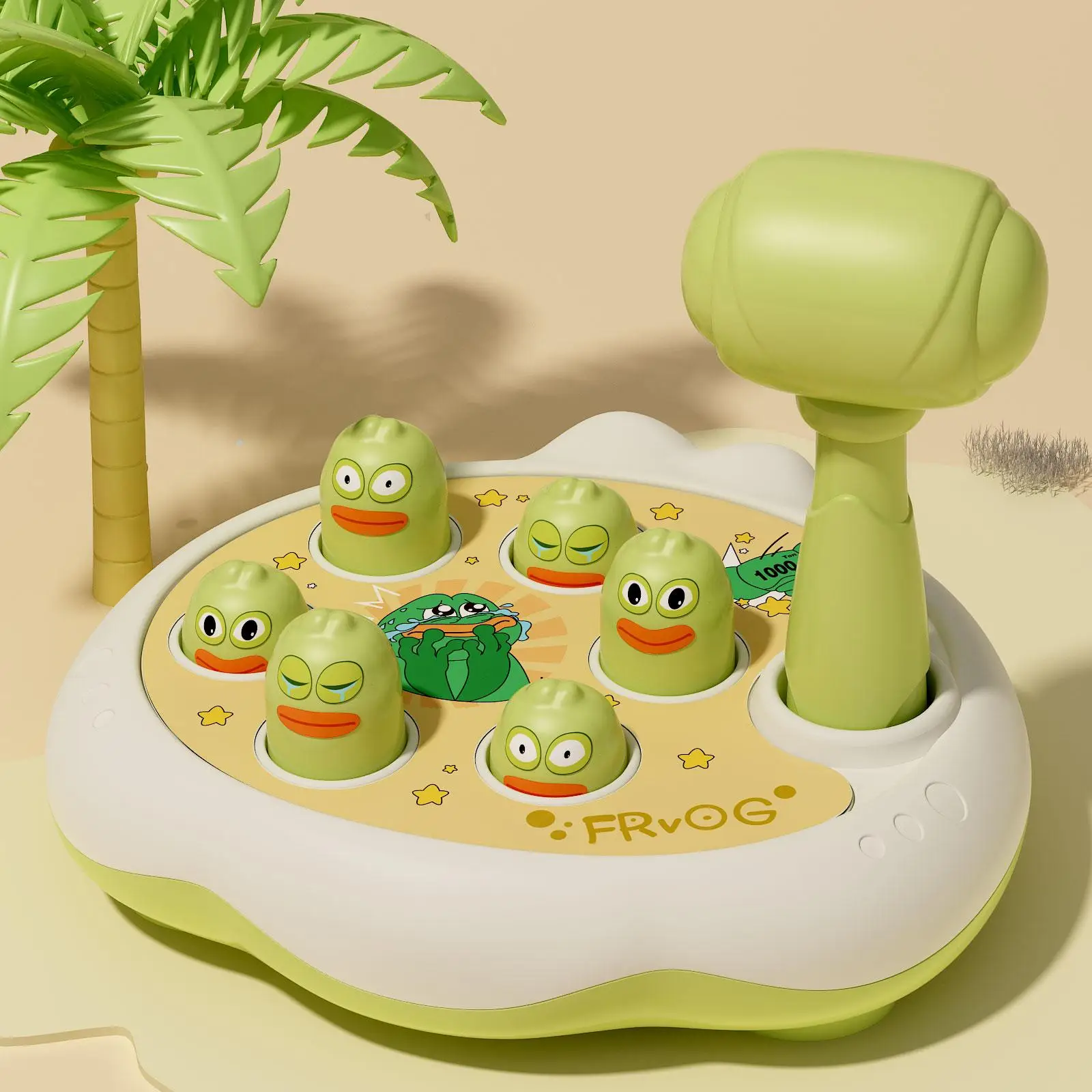 Frog Design Whack Game, 1 Count Cute Animal Design Whack Game, Depression Relief Toy, Toys for Growing Ups, Thanksgiving Christmas Gift Set, Christmas