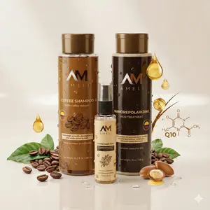 AM AMELI Haircare Kit - Shampoo, Nanorepolizador Treatment & Coffee Toner, Single Item Cleanser with Coffee Extract, Repairing Daily Use Haircare That Reduces Loss