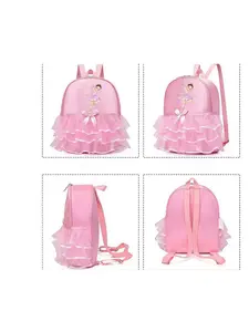 Ballet Bookbag for Girls, Sweet Patchwork Design, Cute Backpack, Durable Oxford Fabric, Perfect for School, Dance Lessons, Travel, Romantic Gift, School Backpack