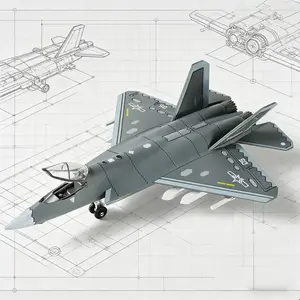 1:72 Scale J-35 Advanced Stealth Fighter Buildable Model Kit Highly Detailed Realistic Military Aircraft Scale Model for Adult Collectors and Hobbyists Perfect DIY Assembly Project Great Gift for Men DIY Engineering Model