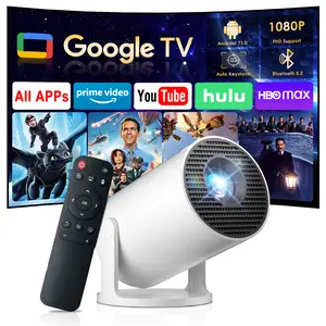 Salange Smart Mini Projector with WiFi 6 Bluetooth Android, Portable Projector 4K Support, Short Throw Video Projector, Auto Keystone 180 Degree Rotation, Smart Proyector for Home Outdoor Movie Projector HY300PRO+ 2026 New Upgraded