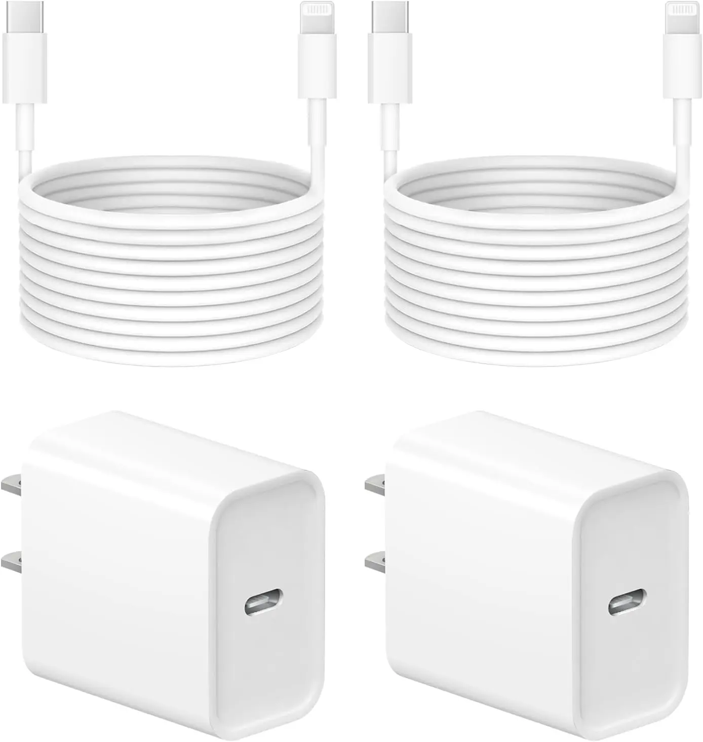 10 Ft  Fast Charger, 2-Pack 20W Super Fast Charger with Long Fast   for  14/13/12/11 Pro Max,14 Plus,Mini,Pro/XS/SE/XR/iPad