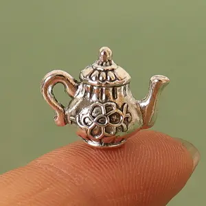 Mini Tea Cup Set, Vintage Toy House Teapot, Small Coffee Shop Kitchen Accessories, Photography Props, DIY Phone Case Decorations