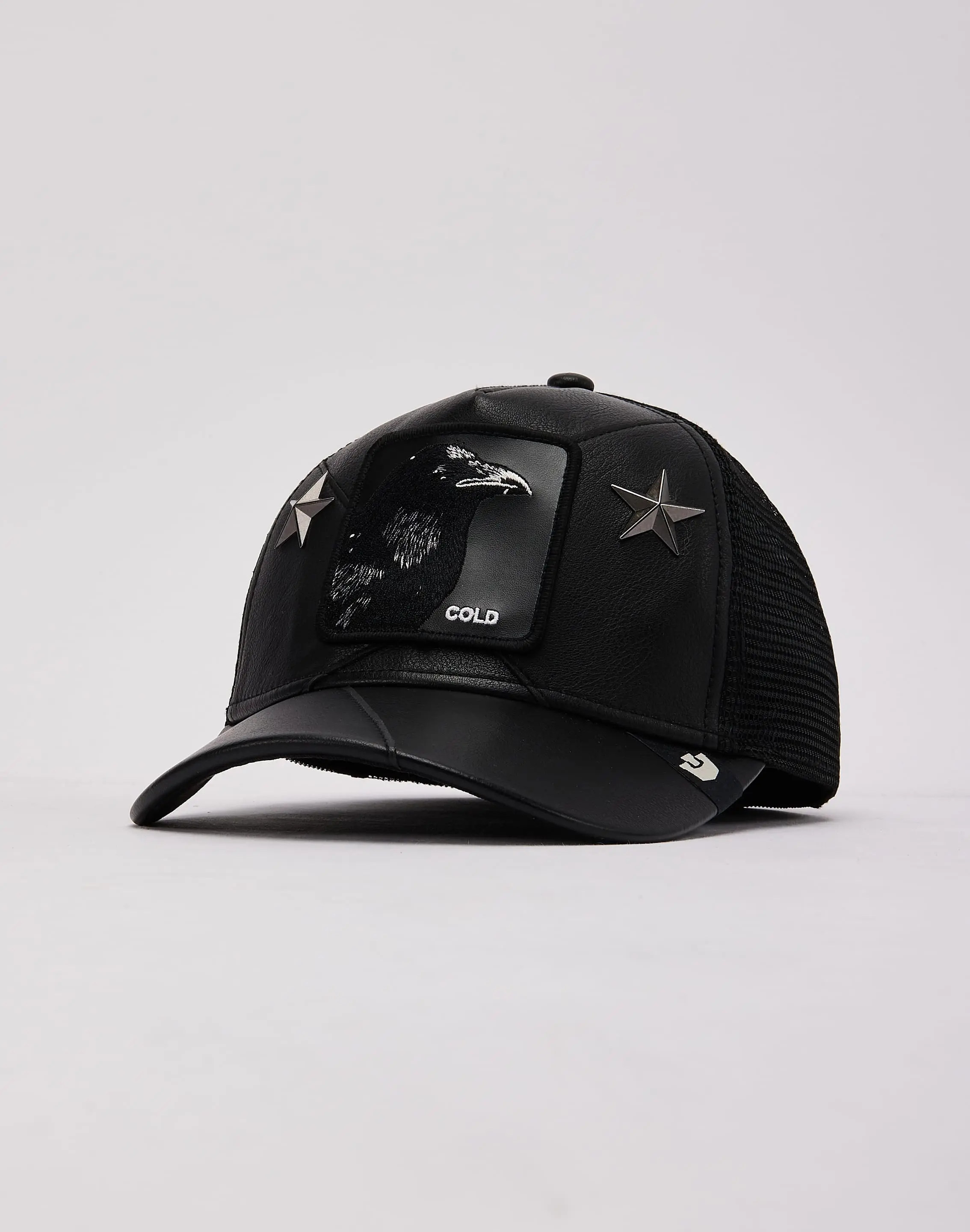Mens Goorin Bros Tough Bones Leather Trucker Hat
