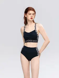 Women's Leopard Print Bikini Set, Adjustable Straps, High Waist Design, Perfect for Beach and Vacation