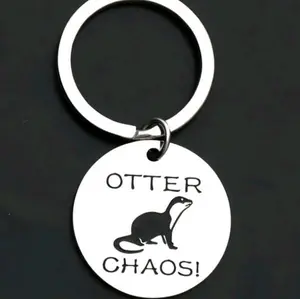 otter chaos hot cute keychain