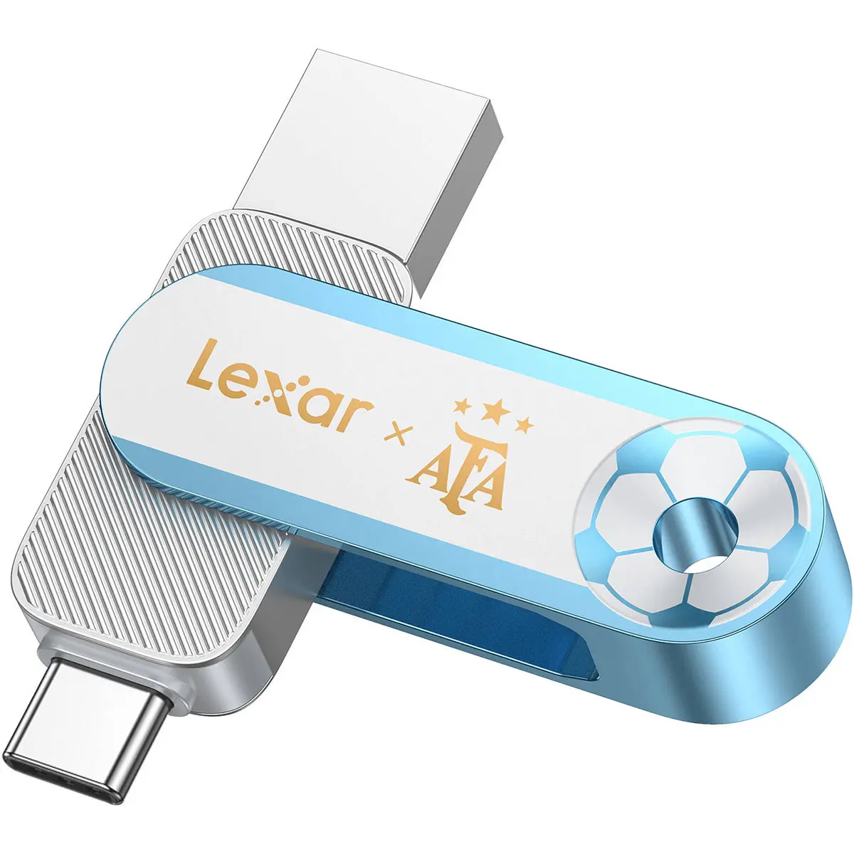 Lexar Elite Legends Series JumpDrive Dual Drive D500 128GB USB 3.2 Gen 1 Type-A and Type-C Flash Drive