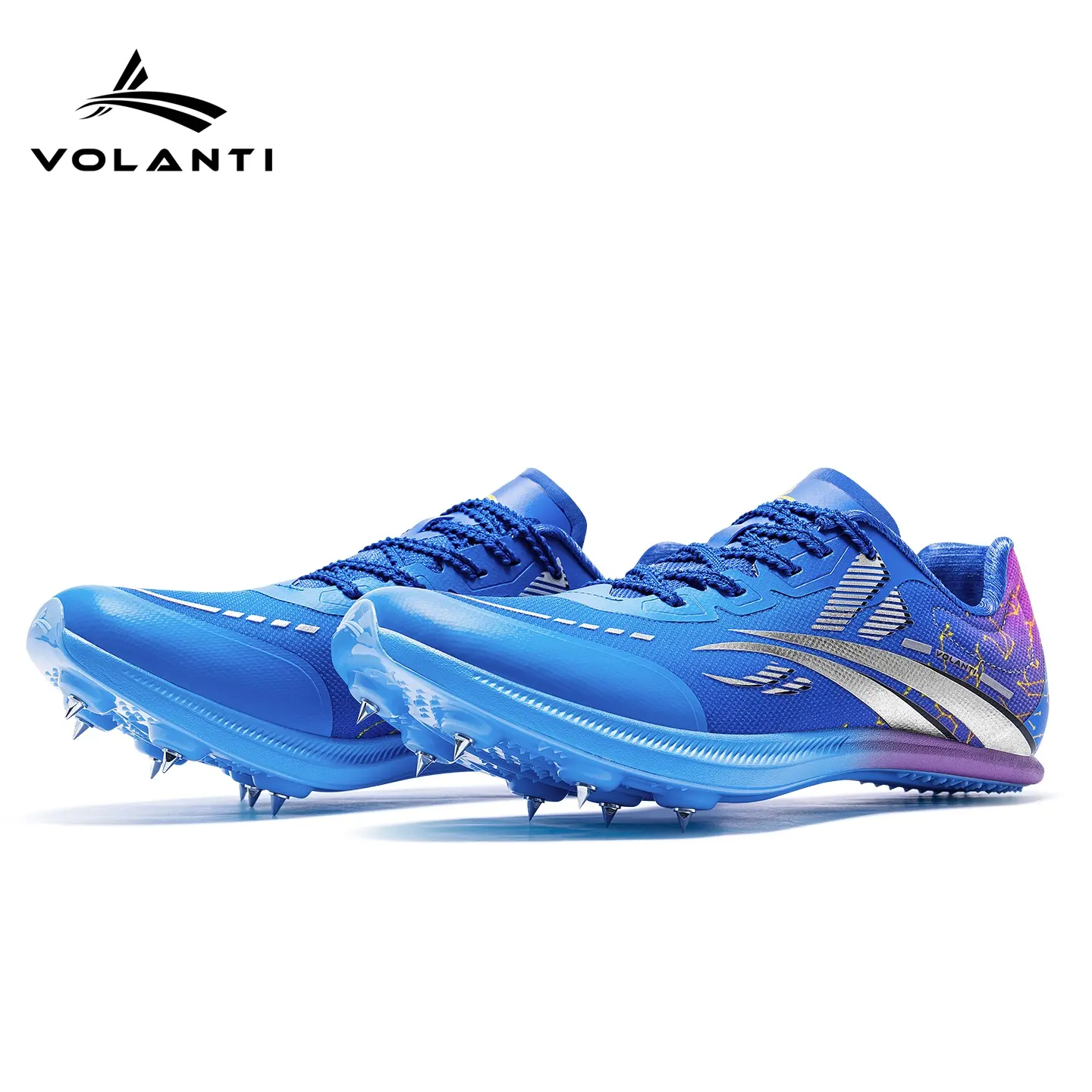 Volanti Lightning Spikes Professional Track Spikes Ultra Lightweight Construction Explosive Propulsion High Energy Return All Day Comfort Wear Resistant Strong Stabilizing Support Designed for Sprint and Middle Distance Running Hurdles and More