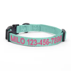 Personalized Solid Color Dog Collar