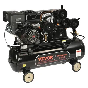 VEVOR 15HP Gas Powered Air Compressor, TikTokShopBlackFriday, 30 Gallon Horizontal Air Compressor Tank, 33CFM@115PSI Gas Driven Piston Pump Air Compressed System with 115PSI Max Pressure for Construction Sites Workshop