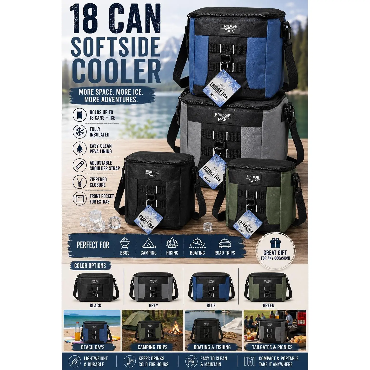 18 Can Personalized Soft Cooler/Lunch Bag