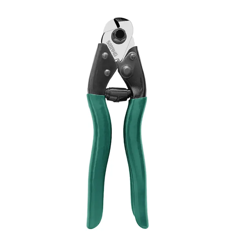 Wire Rope Cutter with Plastic Handle, Rebound Design Lever Principle, Safety Lock Hook, Industrial Cable Cutting Tool