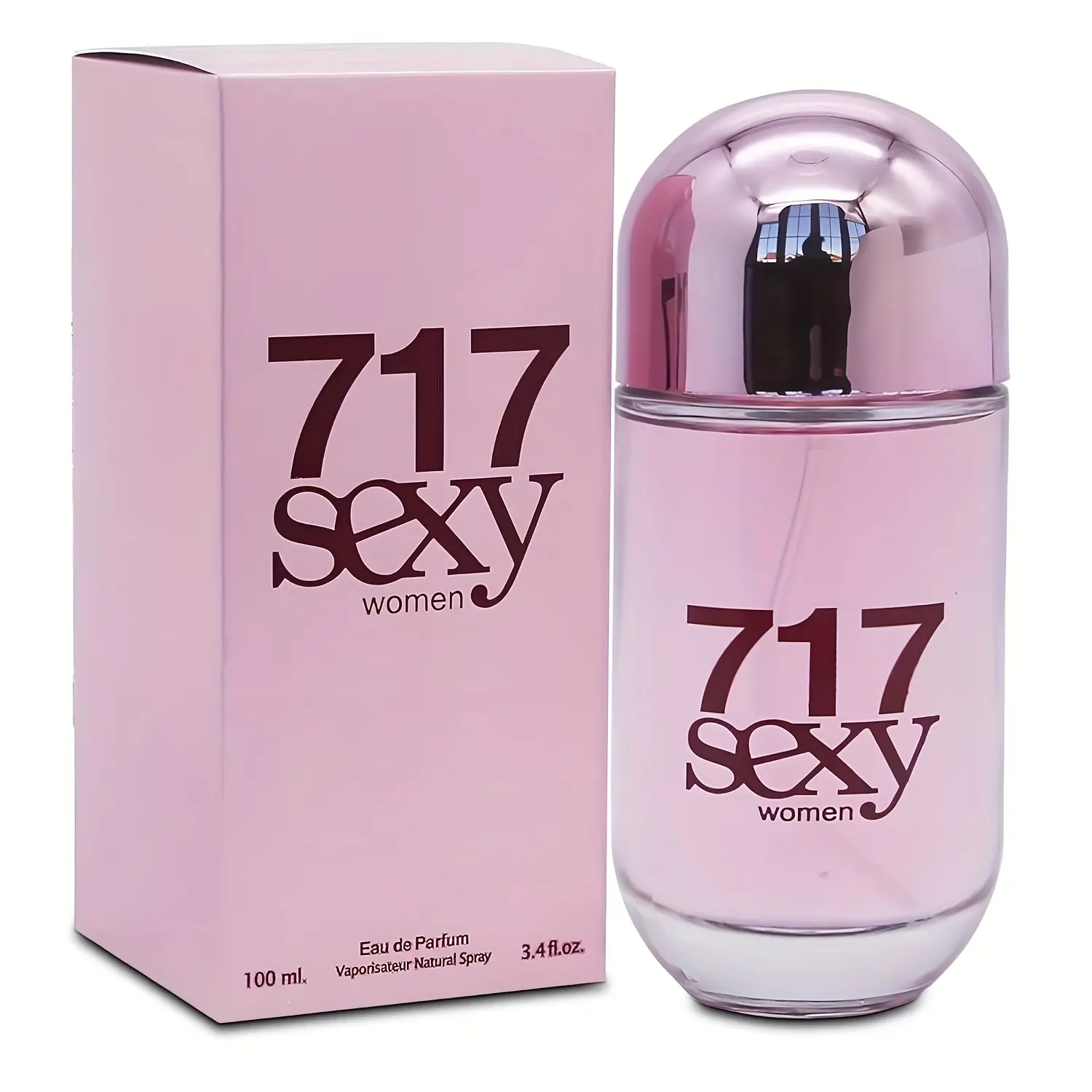 Women's 717 Eau De Parfum Spray - Sexy Long-Lasting Refreshing Floral Fragrance, Casual Use, Ideal Holiday Gift, 3.4fl.oz