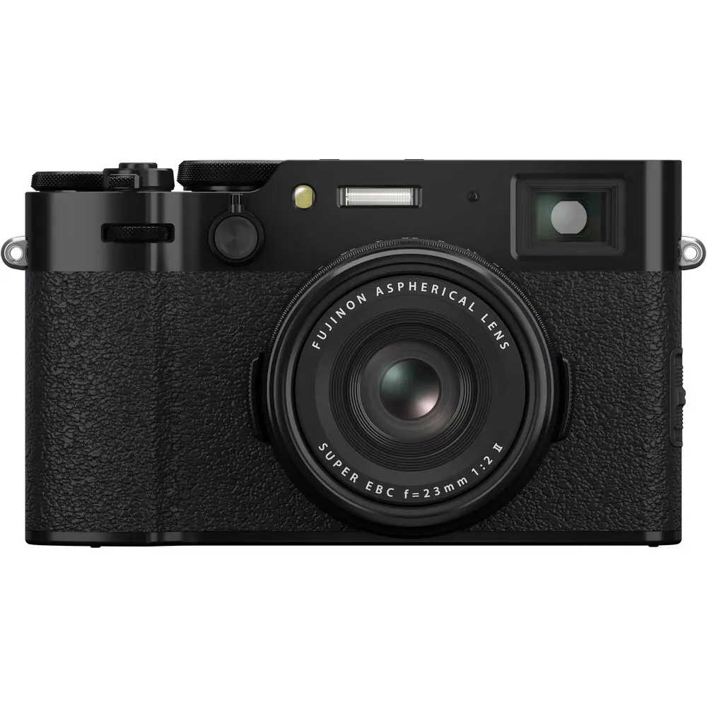 FUJIFILM X100VI Fixed-Lens Digital Camera (Black) - Portable, Fujinon 23mm f/2 Lens, FHD 240p Video, Bluetooth-Enabled, Memory Card Compatible, Ideal for Photographers