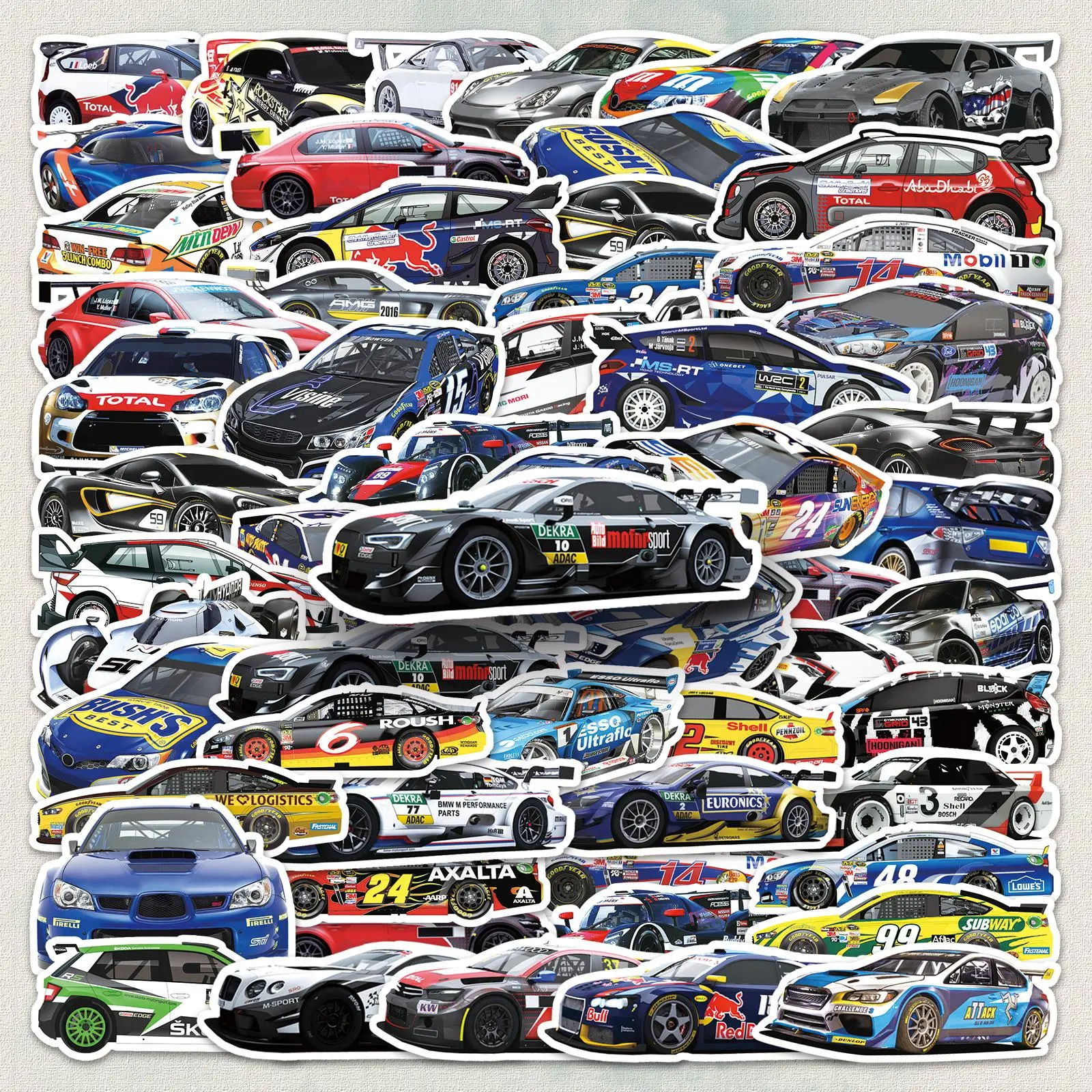 Car Pattern Phone Sticker, Self Adhesive Decorative Stickers, DIY Decals for Phone Case, Laptop, Mobile Phone Accessories, Side Decals