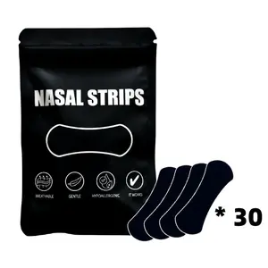 Breathable Comfort Nasal Strips, Anti-Snore Sleep Aid, Oil & Sweat Resistant, Wide Body Universal Fit