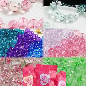 Kiki-A48-High Standard Clear Crystal Style Glass Beads 10mm
