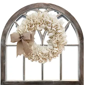 Linen Wreath Decoration, 1 Box Country Cottage Style Large Bow Decor, Elegant Home Decor for Every Season, Ornaments, Hanging Ornaments