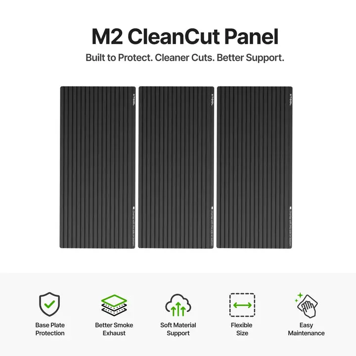 xTool M2 CleanCut Panel - M2 Model 3D Printing Supply, Protective Soft Material, Cleaner Cuts, Flexible Size Office Equipment Accessory xTool M2 CleanCut Panel - M2 Model 3D Printing Supply, Protective Soft Material, Cleaner Cuts, Flexible Size Office Equipment Accessory