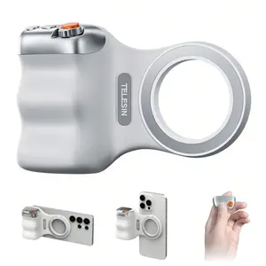 Magnetically Selfie Handheld Tripod Stand, Compatible with Mfi Certified Devices, Wireless Bluetooth-compatible Remote Control, Zoom Photography Stabilizer