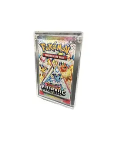 English Booster Pack Acrylic Display Case with Magnetic Lid