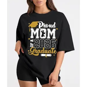 Proud Mom of a 2026 Graduate Unisex Short Sleeve T Shirt for Promotion and Graduation Celebrations