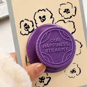Purple Hotteok Cookie Magsafe Phone Grip, Popsocket, Gift For BFF, Gift For Her, Gift For Army, Decor Phone