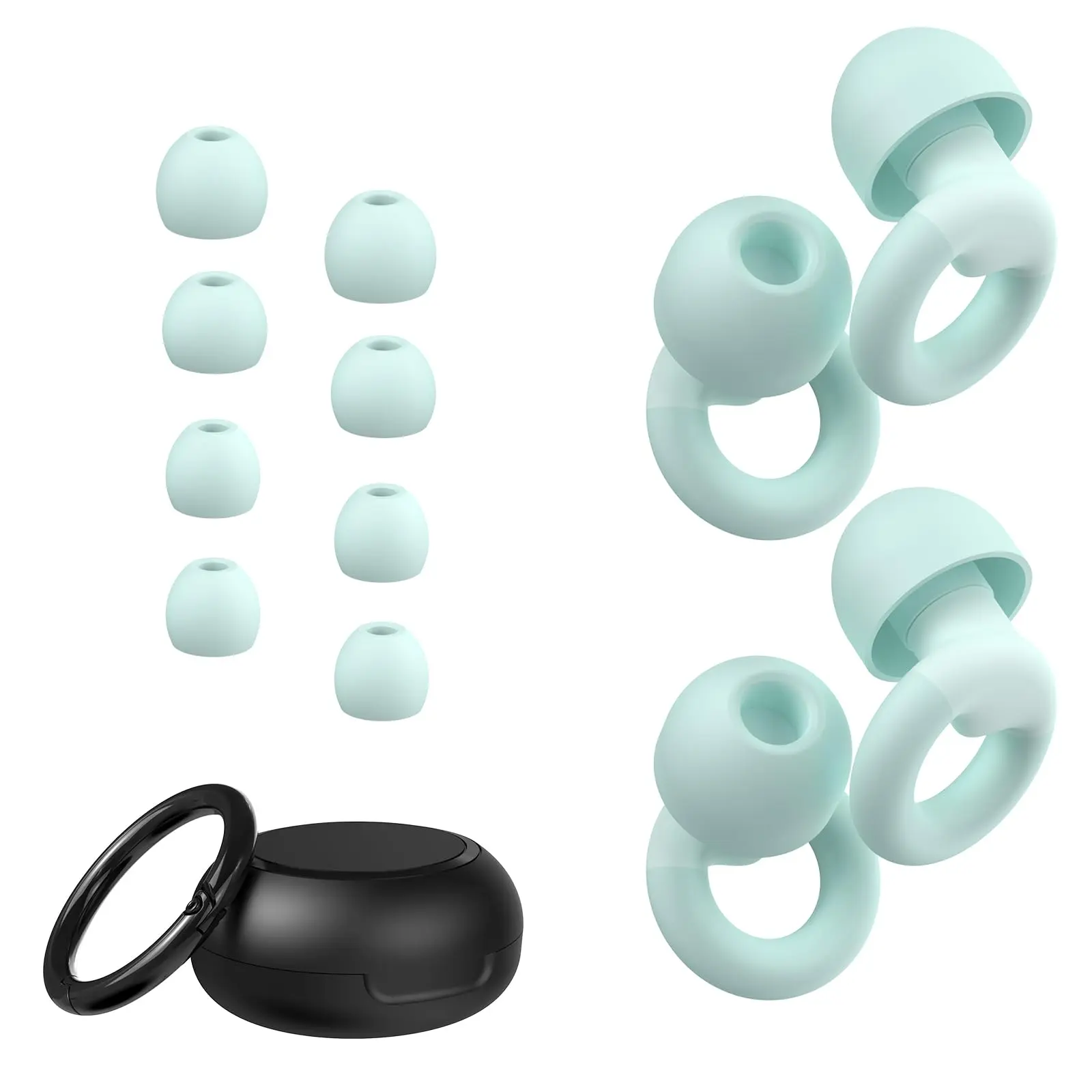 Reusable Noise Reduction Ear Plugs for Sleep, Focus & Travel – Soft Silicone Hearing Protection, Comfortable Secure Fit, Up to 25dB Noise Reduction concertearplugs