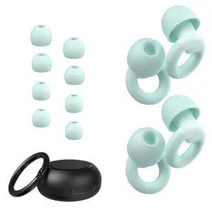 Reusable Noise Reduction Ear Plugs for Sleep, Focus & Travel – Soft Silicone Hearing Protection, Comfortable Secure Fit, Up to 25dB Noise Reduction concertearplugs