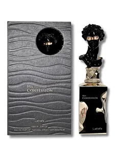 Lattafa His Confession Eau De Parfum Spray for Men, 3.4 FL.OZ Unisex Long-Lasting Fruity Musk Fragrance Vanilla Men's