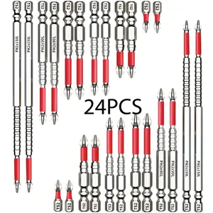 6/12 PH2 Cross Anti-Slip Screwdriver Head Set, Featuring a Strong Magnetic Cross Drill Bit Collection, Designed for Both Electric And Manual Screwdrivers. This Anti-Slip Grip Magnetic Drill Bit Set Is an Excellent Option for Everyday Tasks And k5 drillbit