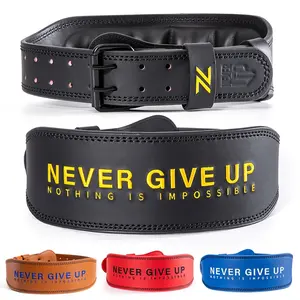 Powerlifting Belt Quick Buckle Professional Gym Fitness Bodybuilding Embroidered Weightlifting Squat Deadlift Training Belt Waist Pad