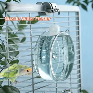 Parrot Pin Valve Water Drinker, Space Capsule Design, Instant Water No Leak, Large Capacity Automatic Bird Water Bottle
