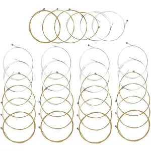 5 Sets of 6 String Guitar Strings Replacement Steel Guitar Strings for Acoustic Guitar  Ball End