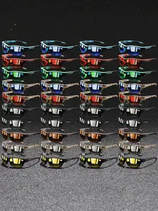 40 pairs of unisex sports sunglasses with camouflage patterns, combining fashion and practicality. Available in various colors and designs to meet different needs, suitable for outdoor activities and daily use.Ultraviolet protection for eye health