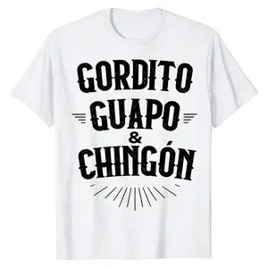 Menswear Casual Printed Funny Mexican Short-Sleeve Round Neck T-Shirt Tops - Plus-Size Summer Sports & Outdoor Outerwear
