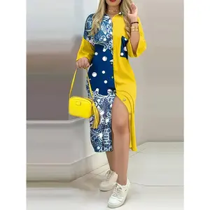 NewPrintedButtonedPockets,LongSleeves,Shirts,Dresses,LongSkirts