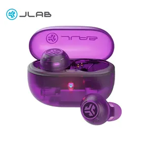 JLab GO POP ANC Earbuds, IP55, Bluetooth 5.3, 24+ Hr Playtime, Noise Cancelling, Android/iOS, Customizable Sound, IP55 Sweat & Splashproof, 10mm Driver, 3 Sets Gel Tips Included, Wireless Headset with Mics