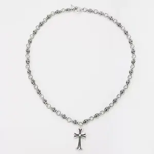 Classic Stainless Steel Cross necklace - Perfect Valentine's Day & Birthday Gift, Stylish and Simple for Daily Wear