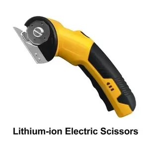 Cordless Lithium Electric Scissors, Handheld Portable Fabric Cutter, Leather Carpet Cloth Cutting Tool