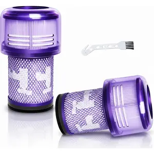 V12 Filter Replacement Compatible for  V12 Detect Slim, V12 Slim, V12 Slim Absolute Cordless Vacuum Part No. 971517-01 SV20, SV30, SV34, SV35 , 2-Pack Filters, 1 Cleaning Brush?NOT for SV12?