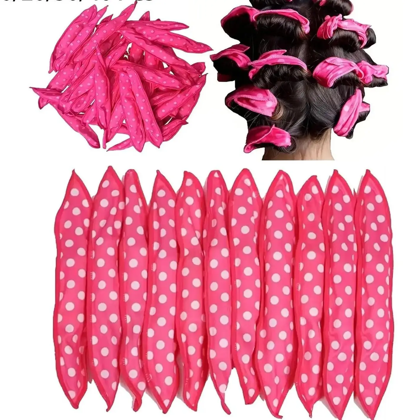 10pcs/set Sleeping Hair Curlers, Natural Curl,Flexible & Soft Heatless Hair Curler, Wave and Soft Curls Sleeping DIY Sponge Hair Styling Tool, Soft Hair Curlers, Heatless Styling Tools