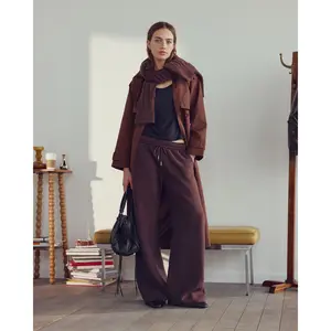 Abercrombie & Fitch High Rise Wide Leg Sunday Sweatpant