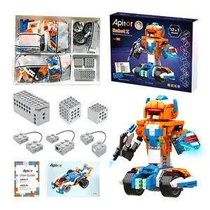 Apitor Robot X robot building kit, 12-in-1 programmable APP remote control car, STEM robot coding kit, taking into account the fun of building and programming thinking to cultivate educational birthday gifts for boys and girls aged 8-15