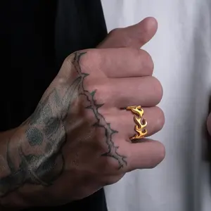 Novel and cool flame rings for men and women