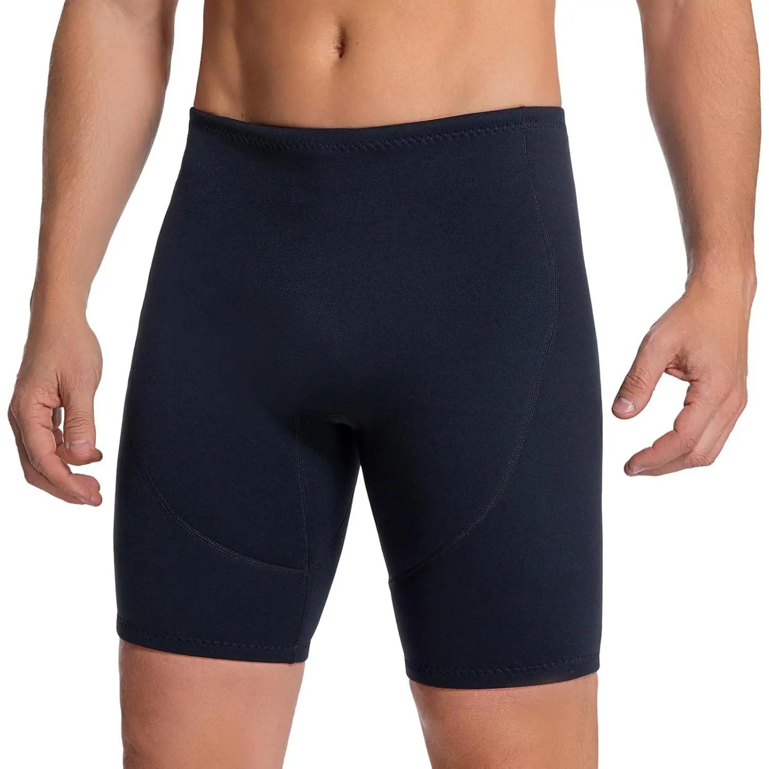 Male 2mm Neoprene Water-Resistant Wetsuit Shorts, Ideal for Water Sports Including Surfing, Wakeboarding, Snorkeling