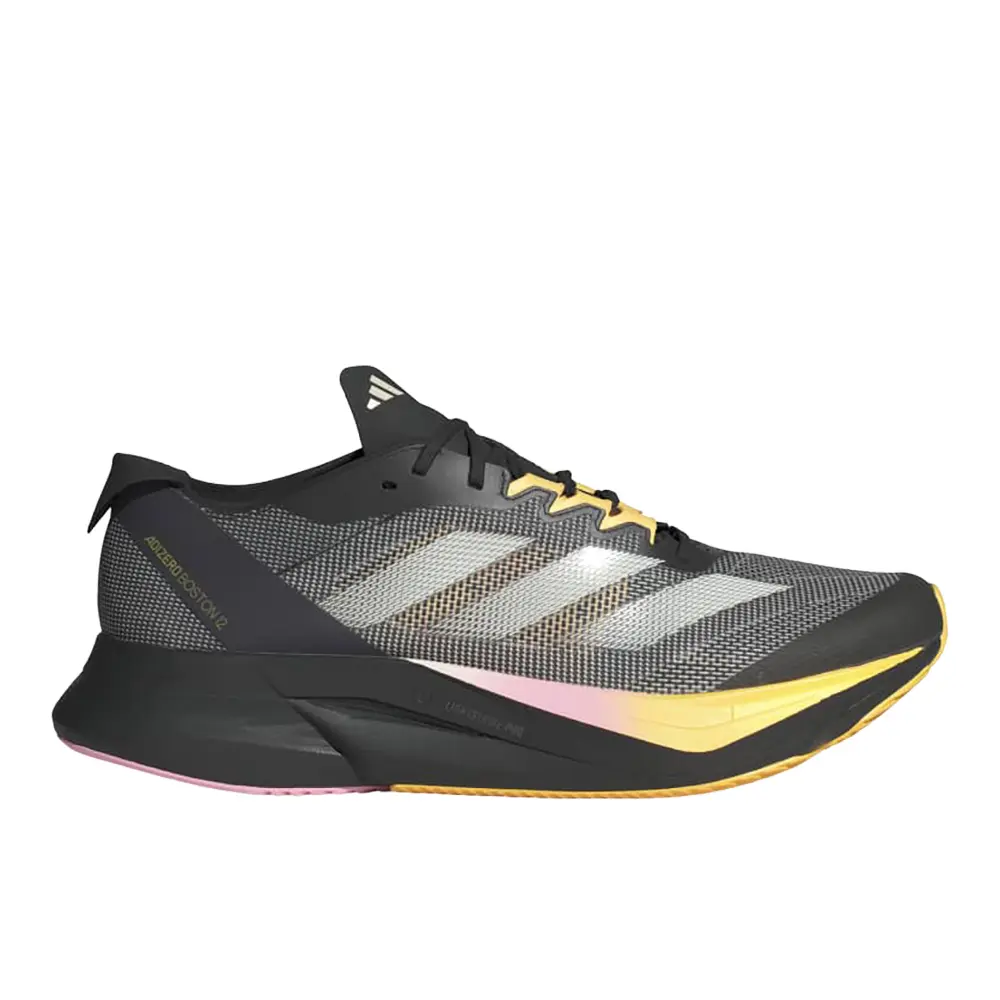 adidas Mens Adizero Boston 12 Running Sneakers Shoes - Black