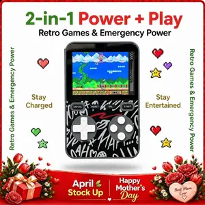 【2026 NEW】V99 Miro Multifunctional Power Bank Gaming Console – 5000mAh Compact Design for Mobile Devices & Smartphones – Travel, Home Fun, On-the-Go Gaming, Portable Entertainment, Ideal Gift for Gamers & Tech Lovers